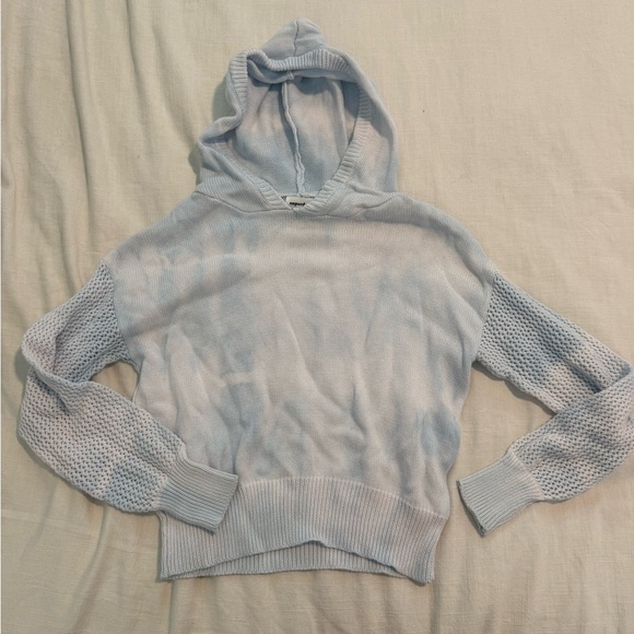 Superdown Tallie Hooded Sweater in Blue and White Size XS Women's - Picture 4 of 7